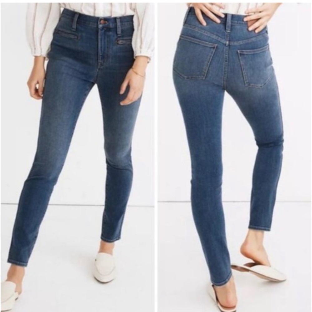 Madewell High-Rise Roadtripper Jegging Ellerby Zip Pocket Size 30P Petite